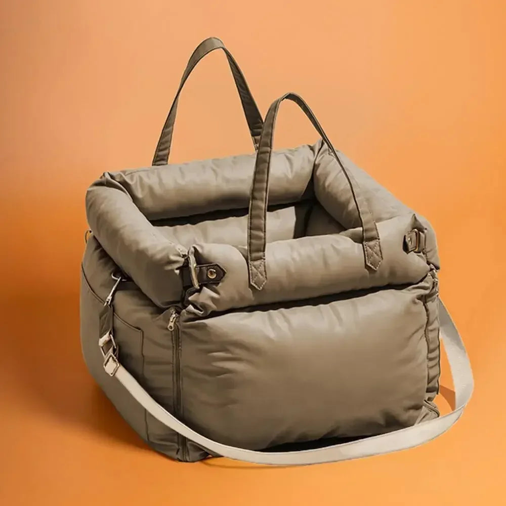 1 Portable Pet Car Seat with Stain and Scratch Protection, Easy To Clean Small To Medium Dog Travel Carrier, Pet Car Kennel