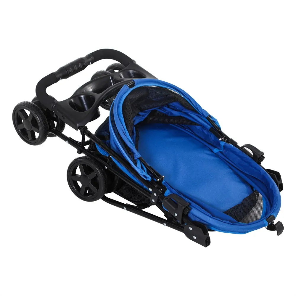 Pawhut Foldable Dog Stroller with Universal Wheels