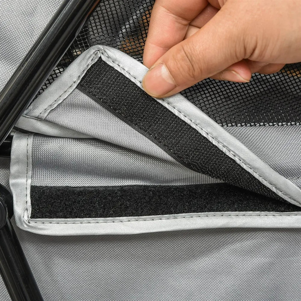 Pawhut Foldable Dog Stroller with Universal Wheels