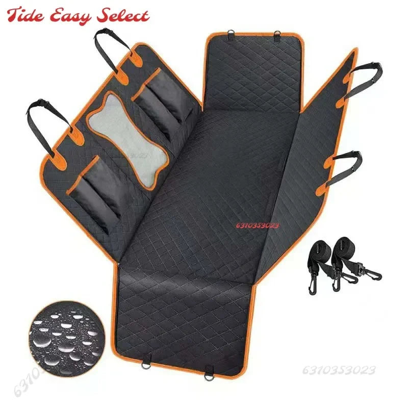 Dog Car Seat Cover Waterproof Pet Dog Carriers Travel Mat Hammock For Small Medium Large Dogs Car Rear Back Seat Safety Pad