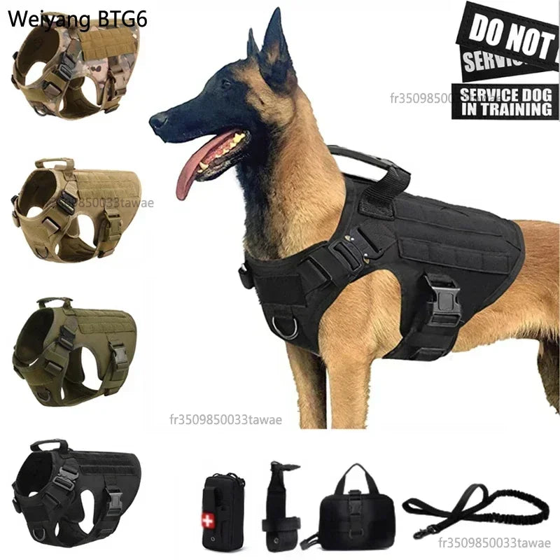 2025 Vest Pet German Shepherd Golden Retriever Training Dog Belt and Leash Suitable for All Dog Breeds