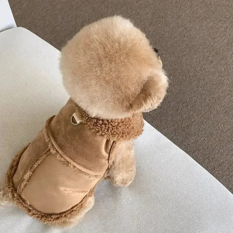 Dog Cute Vest Clothes Jacket Accessories Small Dog Luxury Autumn  Winter Medium Dress Soft Pet Clothing Designer Coat Home