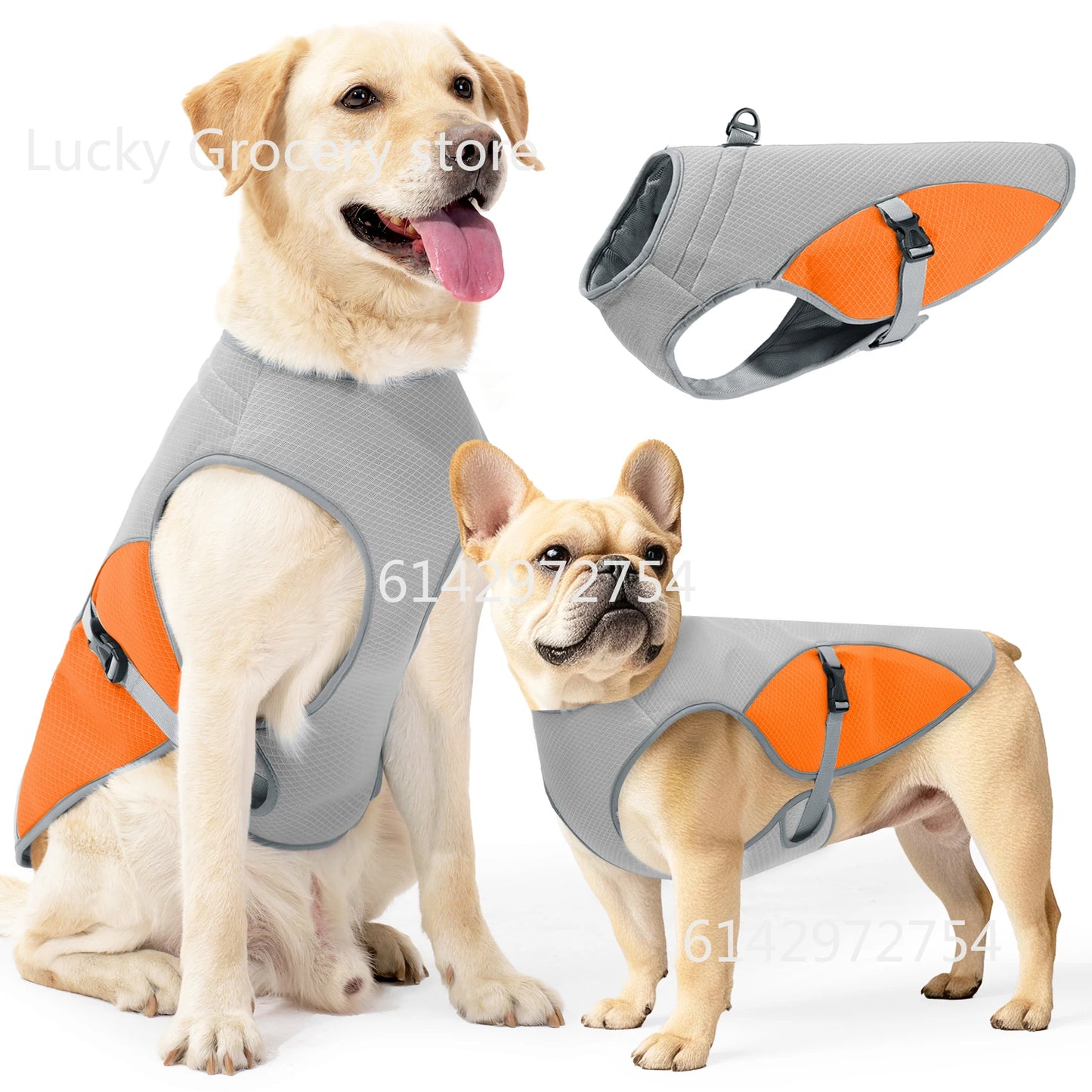 Summer Pet Dog Cooling Vest Harness Quick-Dry Pet Clothes Reflective Coat Cool Jacket For Small Medium Large Dog Cats Clothing
