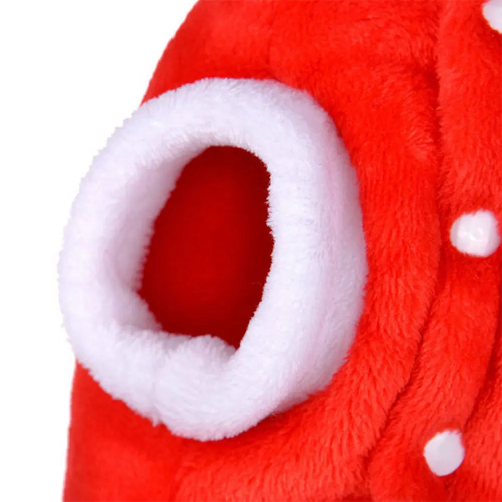 Dog Christmas Costumes Elk Pet Dog Cold Weather Coats Winter Warm Dog Christmas Clothes for Small Dogs Cats
