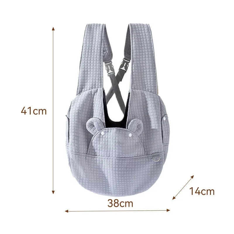 Adjustable Teddy Dog Bag for Small Dogs Cat Chest Bag Backpack Portable Dogs Carrier Cat Bag Puppy Backpack Chihuahua