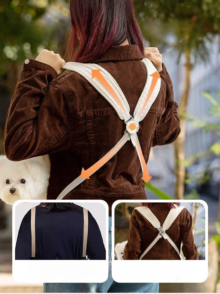 Adjustable Teddy Dog Bag for Small Dogs Cat Chest Bag Backpack Portable Dogs Carrier Cat Bag Puppy Backpack Chihuahua