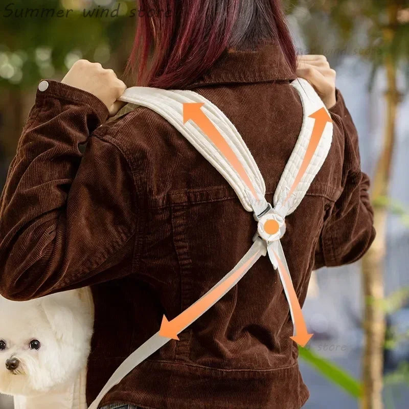 Adjustable Teddy Dog Bag for Small Dogs Cat Chest Bag Backpack Portable Dogs Carrier Cat Bag Puppy Backpack Chihuahua