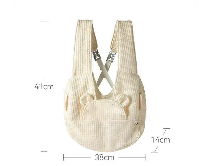 Adjustable Teddy Dog Bag for Small Dogs Cat Chest Bag Backpack Portable Dogs Carrier Cat Bag Puppy Backpack Chihuahua