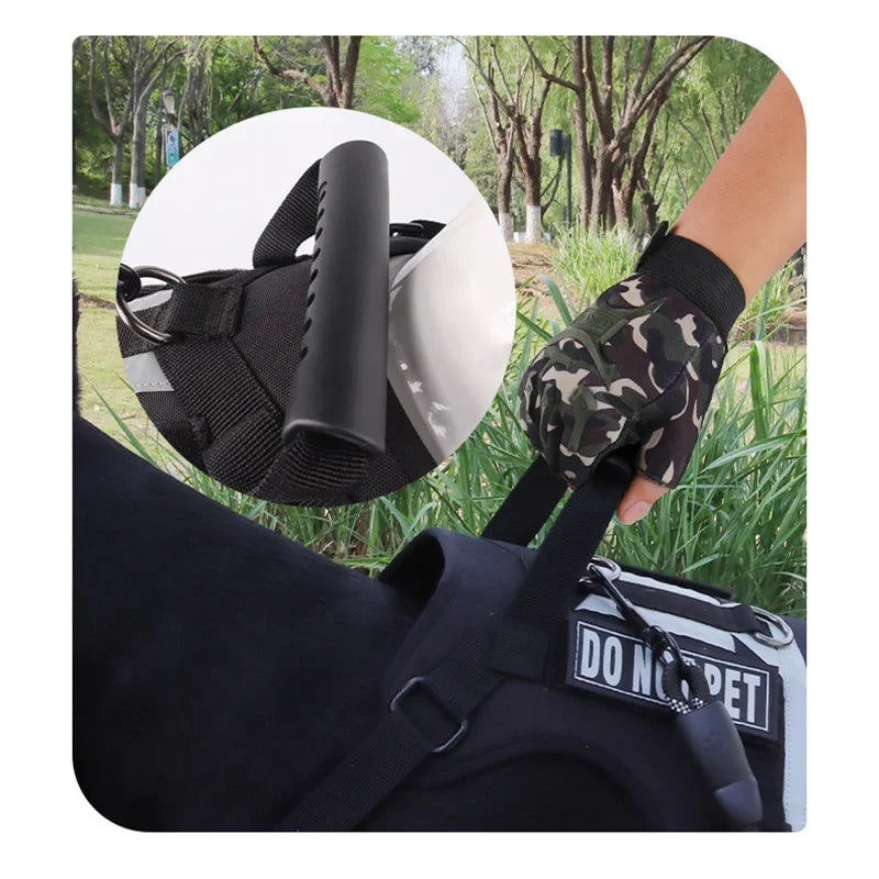 Big Dogs Reflective Safety Chest Strap Adjustable Military Tactical Vest Anti-pull Pectoral belt Chest Harnesses for Dog Guide