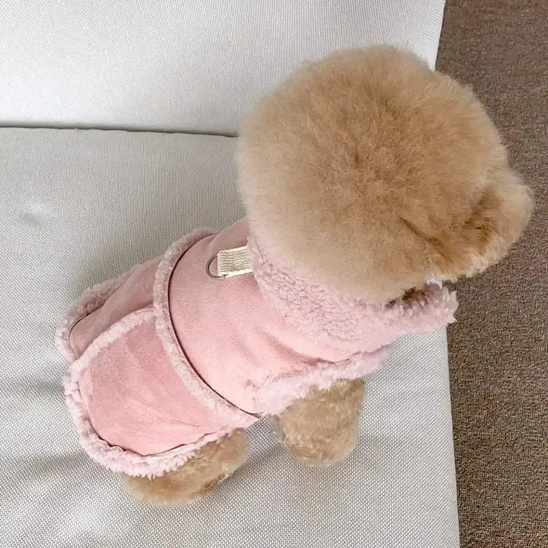 Dog Cute Vest Clothes Jacket Accessories Small Dog Luxury Autumn  Winter Medium Dress Soft Pet Clothing Designer Coat Home