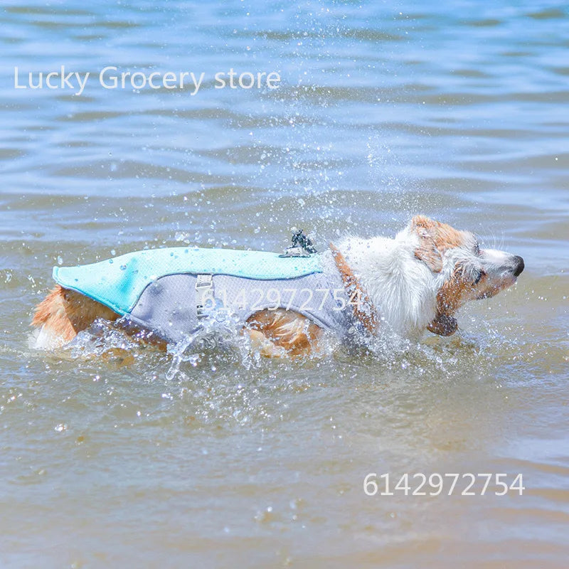 Summer Pet Dog Cooling Vest Harness Quick-Dry Pet Clothes Reflective Coat Cool Jacket For Small Medium Large Dog Cats Clothing
