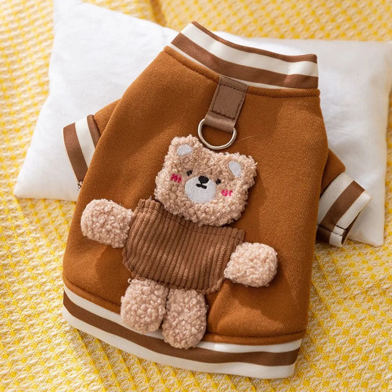 Dog Cute Vest Clothes Jacket Accessories Small Dog Luxury Autumn  Winter Medium Dress Soft Pet Clothing Designer Coat Home