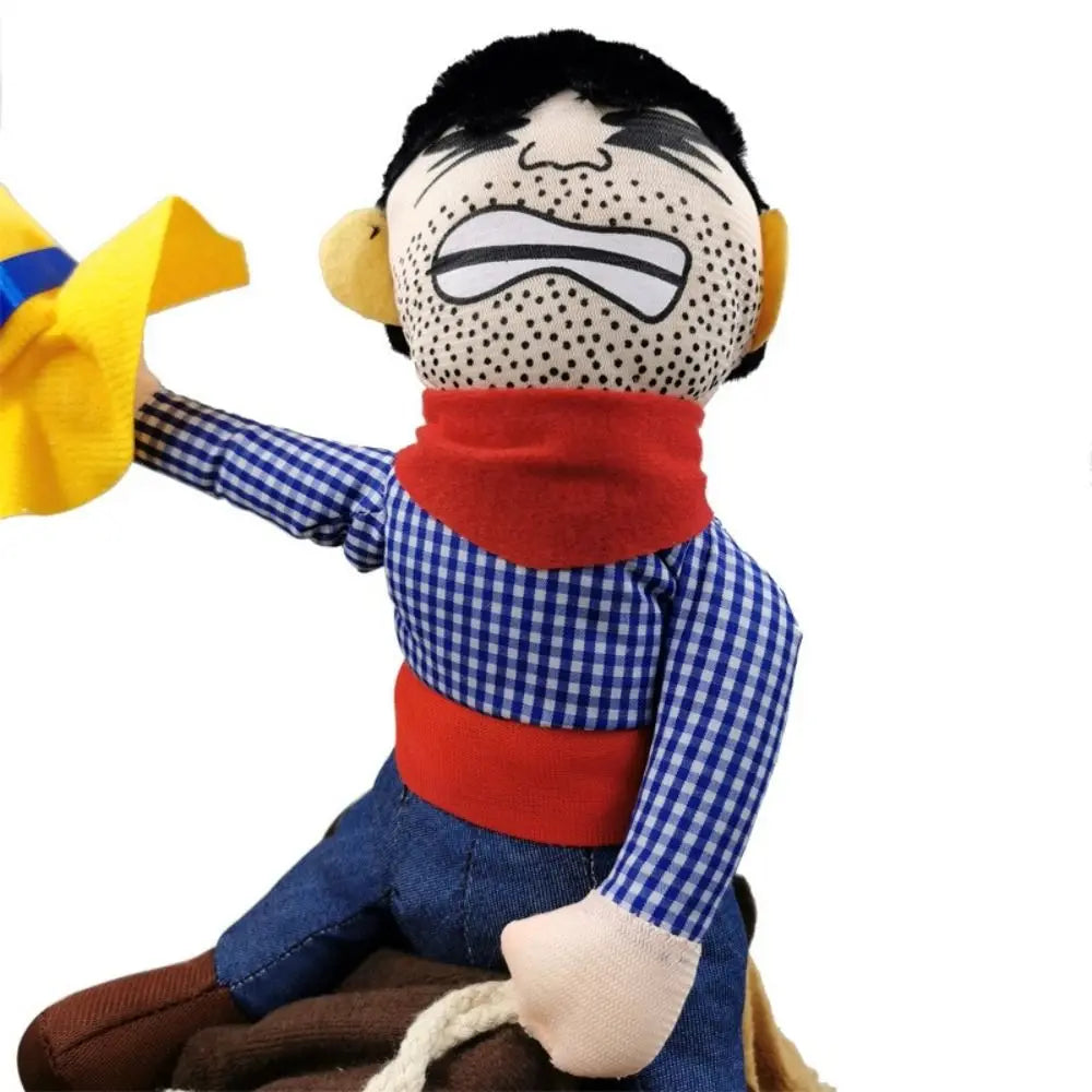 Trendy Funny Dress Up Cowboy Rider Dog Costume for Small And Medium Dogs Lovely New Year Outfit Halloween Cosplay Warm