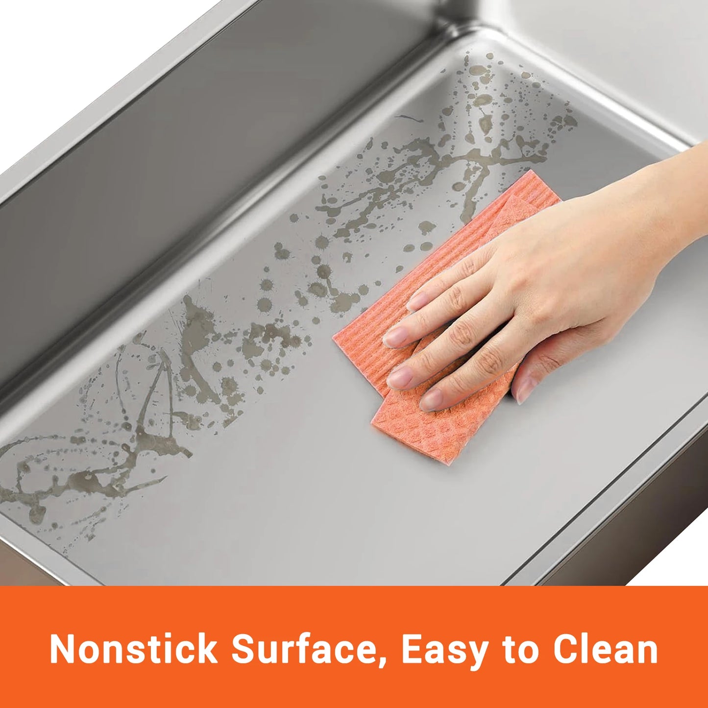 Enclosed Stainless Steel Cat Litter Box With Lid Front And Top Door Large Cat Toilet With Sand Filter Pedal & Litter Scoop