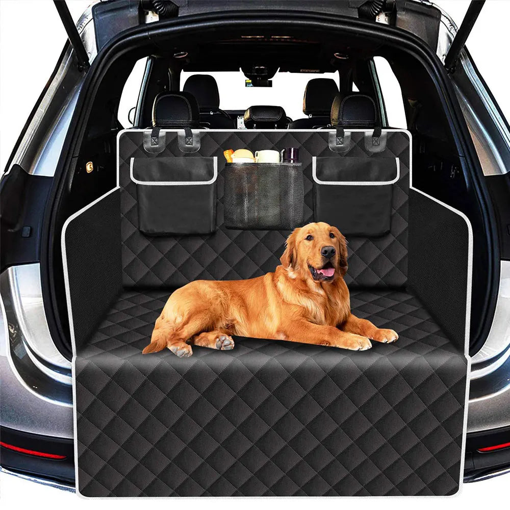 Podofo Waterproof Car Seat Cover Trunk Case Dog Car Transporter Travel Mat Pad Dog Carrier Hammock For Minivan Compact Crossover