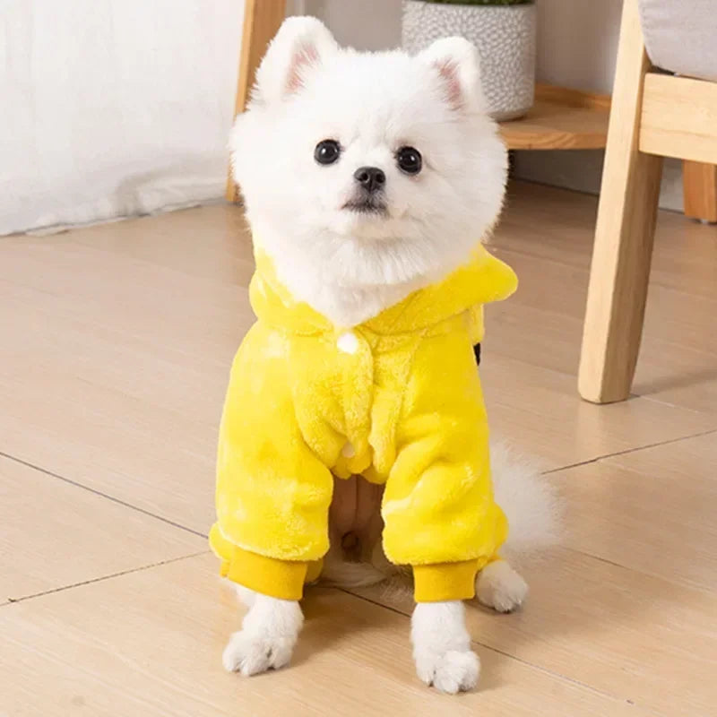 Thickened Pet Dog Clothes Soft Warm Fleece Dogs Jumpsuits Pet Clothing for Small Dogs Puppy Cats Clothes Chihuahua Costume Coat