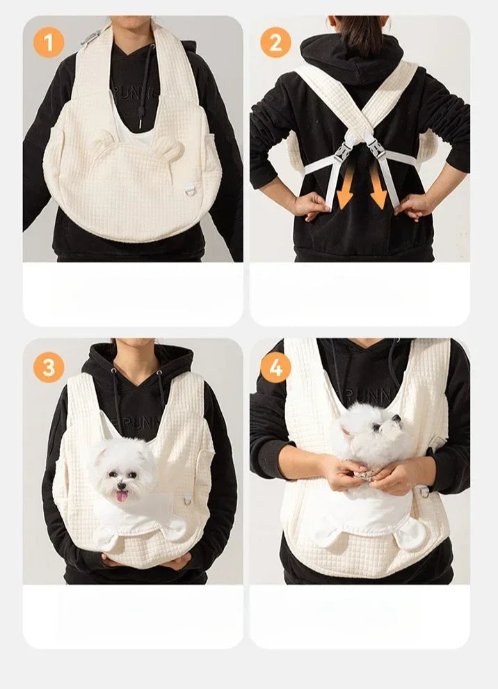 Adjustable Teddy Dog Bag for Small Dogs Cat Chest Bag Backpack Portable Dogs Carrier Cat Bag Puppy Backpack Chihuahua