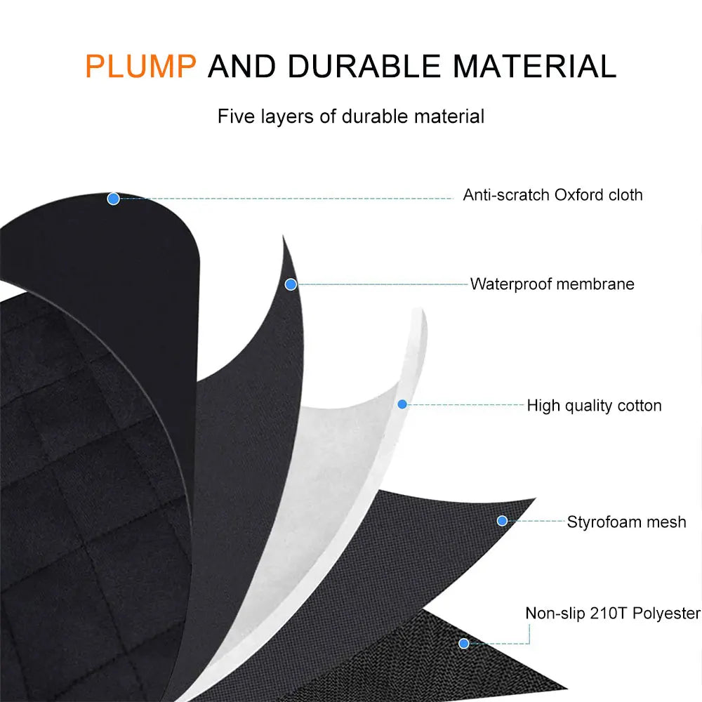 Podofo Waterproof Car Seat Cover Trunk Case Dog Car Transporter Travel Mat Pad Dog Carrier Hammock For Minivan Compact Crossover