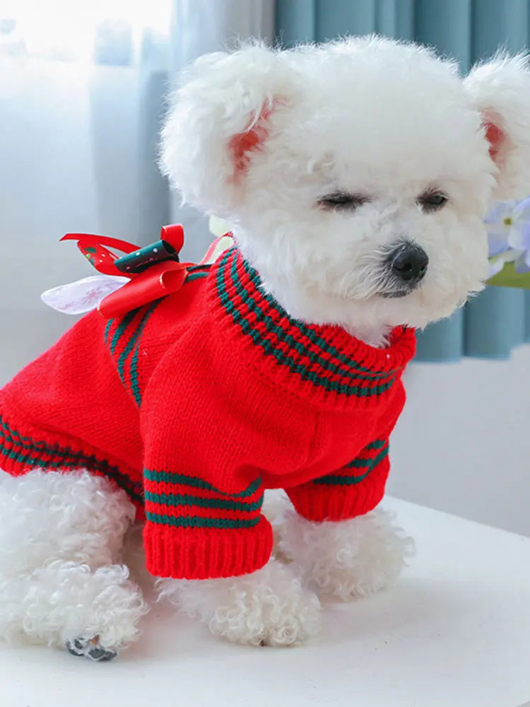 Knitted Cat Dog Sweater Autumn Winter Warm Costumes Apparels Coats Pet Products