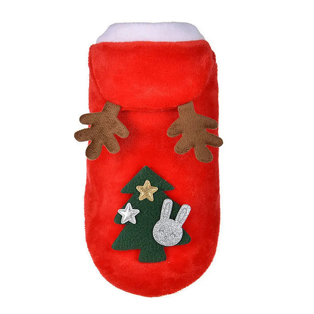 Dog Christmas Costumes Winter Warm Pet Dog Cold Weather Coats Christmas Dog Clothes for Small Dogs Puppy