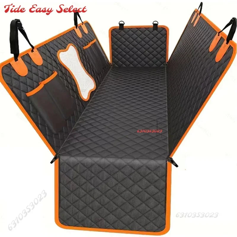 Dog Car Seat Cover Waterproof Pet Dog Carriers Travel Mat Hammock For Small Medium Large Dogs Car Rear Back Seat Safety Pad