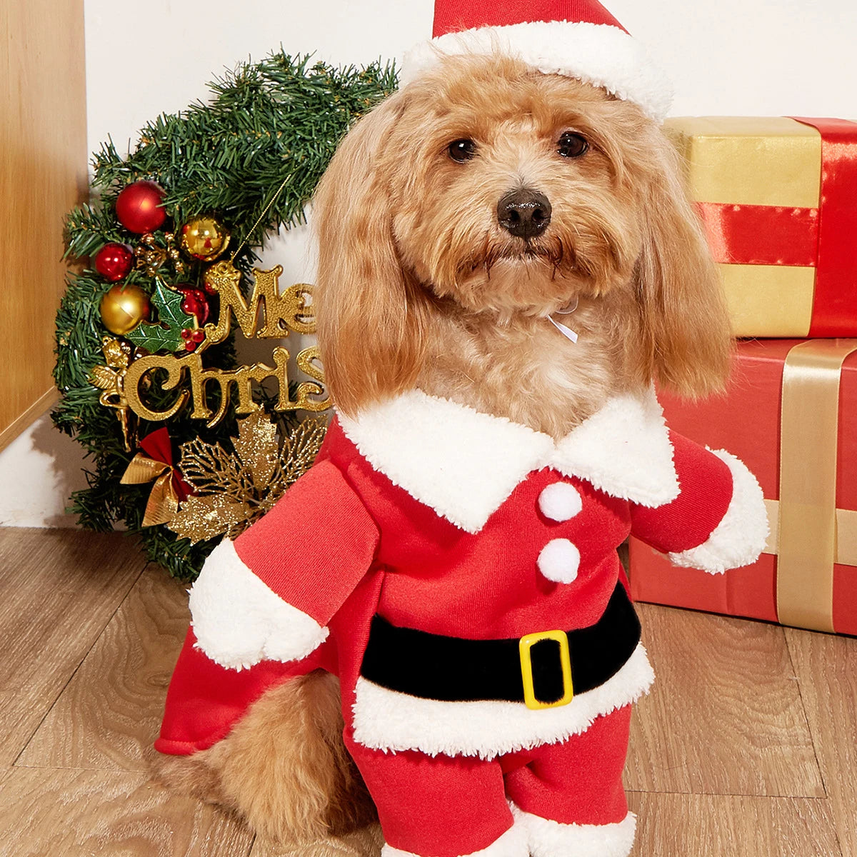 Clothes for Dog Costume Christmas Pet Dog Clothes Winter Hoodie Coat Pet clothing/dress Pet