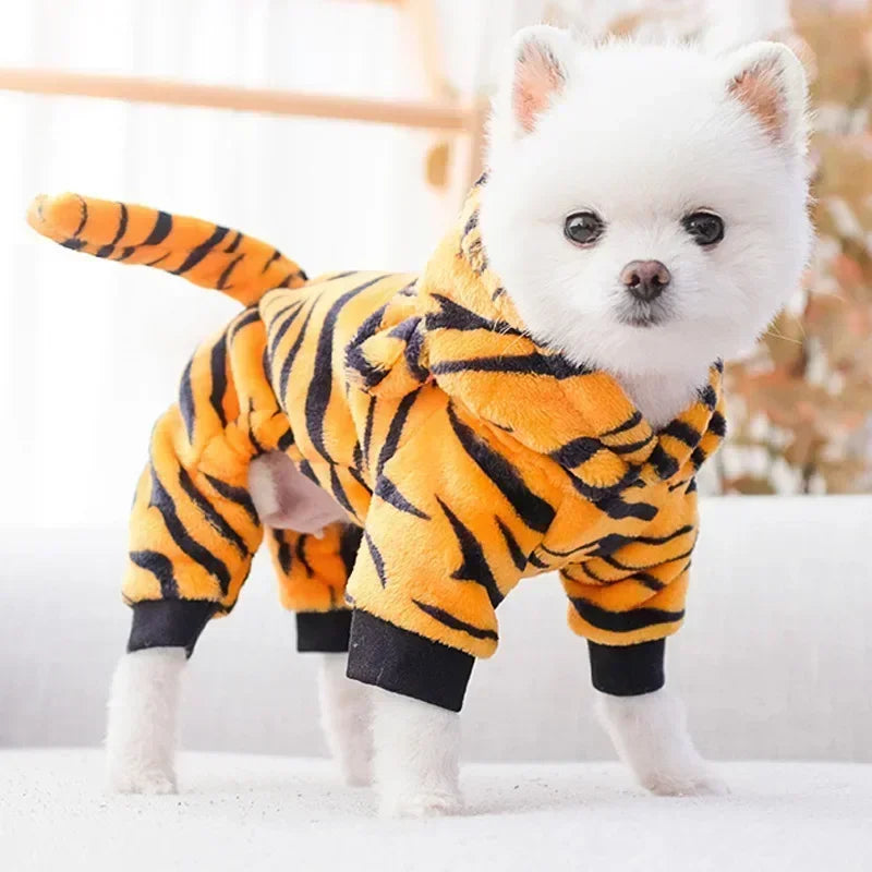 Thickened Pet Dog Clothes Soft Warm Fleece Dogs Jumpsuits Pet Clothing for Small Dogs Puppy Cats Clothes Chihuahua Costume Coat