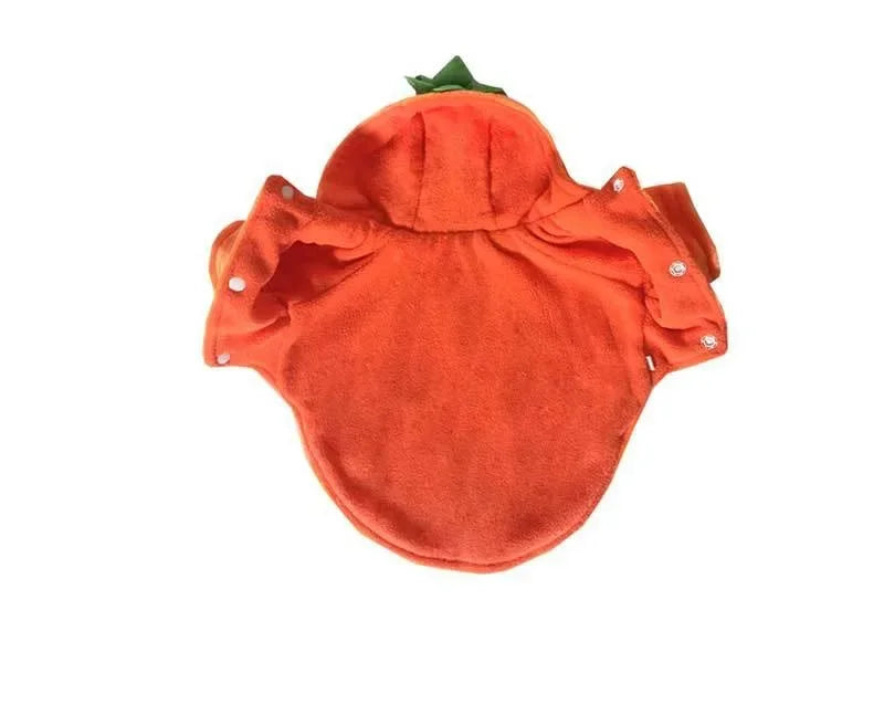 New Pet Halloween Pumpkin Clothes High Quality Easy To Wear Cute Dress Up Small Dog Party Cosplay Hooded Sweatshirt Pet Supplies