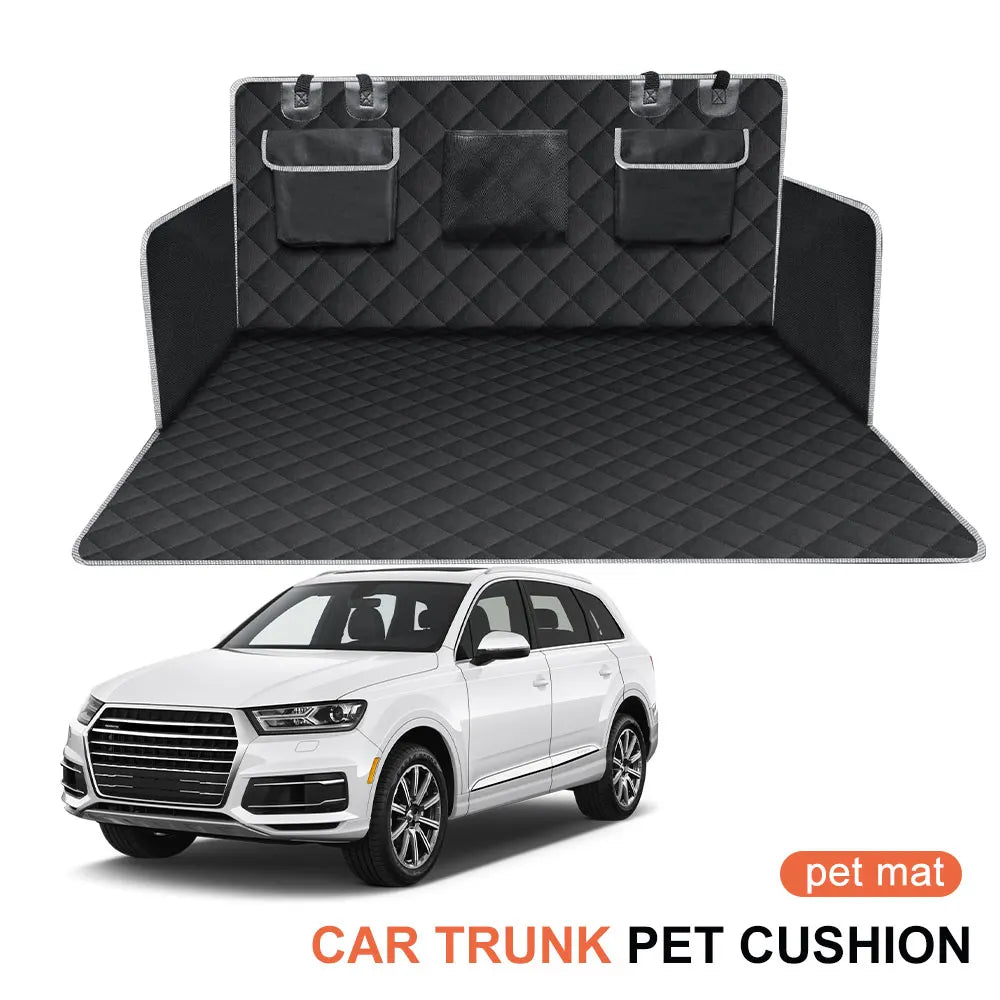 Podofo Waterproof Car Seat Cover Trunk Case Dog Car Transporter Travel Mat Pad Dog Carrier Hammock For Minivan Compact Crossover