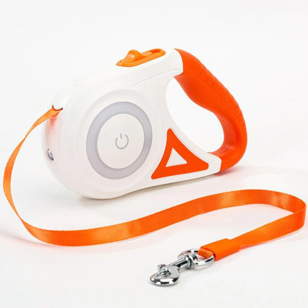 3M 5M Automatic Retractable Traction Rope LED Luminous Light Straps Dog Leash For Small Medium Dogs Pet Products
